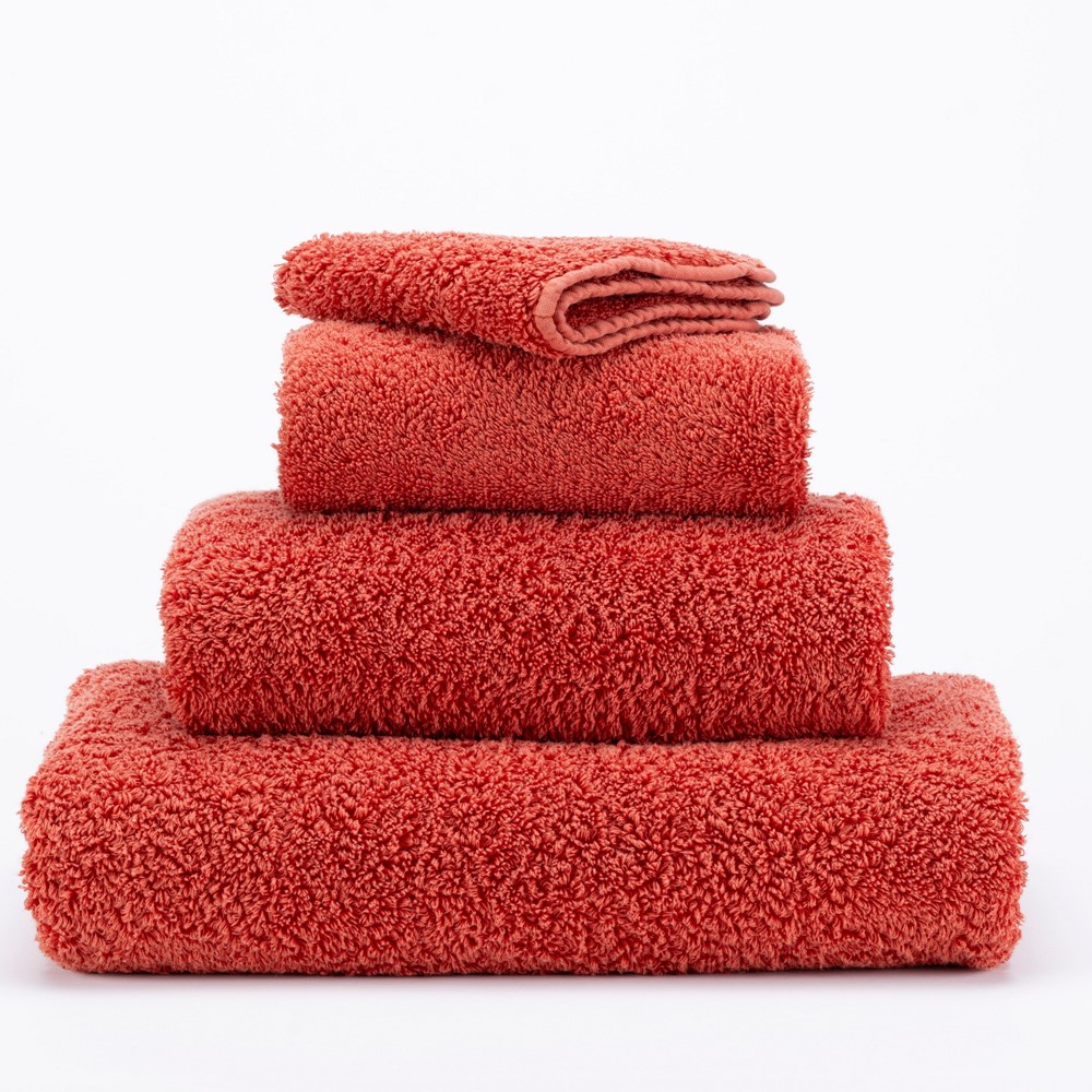 Super Pile Plain Bathroom Towels by Designer Abyss & Habidecor 638 in Chili